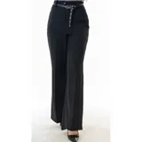 Pantalone a palazzo elegante con cintura, tasche e elastico in vita — foto 4