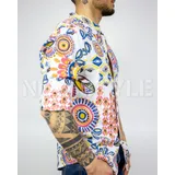 Camicie(U) Uomo Camicia Casual Uomo Estate Made in Italia Quotidiano Colore Unico Standard — foto 4