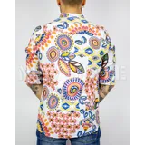 Camicie(U) Uomo Camicia Casual Uomo Estate Made in Italia Quotidiano Colore Unico Standard — foto 3