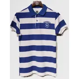 T-shirt&Polo(U) Uomo Polo Uomo Primavera/Estate Quotidiano Cerniera lampo tessuto leggero fresco in estate a righe — foto 4