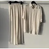 Completo Donna Primavera/Estate Made in Italia Quotidiano Colore Unico Standard — foto 4