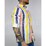 Camicie(U) Uomo Camicia Casual Uomo Estate Made in Italia Quotidiano Colore Unico Standard — foto 3