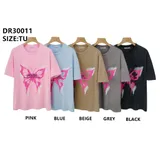 T-Shirt Donna Primavera/Estate Made in Cina Quotidiano Vari Colori Oversize — foto 3