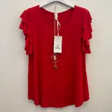 T-Shirt & Top(D) Genere T-Shirt Donna Estate Made in Italia Tempo libero Colore Unico Standard Monocromo — foto 1