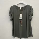 T-Shirt & Top(D) Genere T-Shirt Donna Estate Made in Italia Tempo libero Colore Unico Standard Monocromo — foto 3
