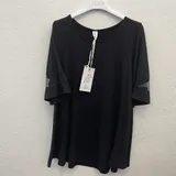 T-Shirt & Top(D) Genere T-Shirt Donna Estate Made in Italia Tempo libero Colore Unico Standard — foto 3