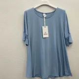 T-Shirt & Top(D) Genere T-Shirt Donna Estate Made in Italia Tempo libero Colore Unico Standard — foto 5