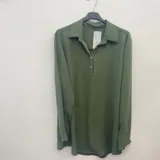Curvy nome Genere T-shirt Donna Primavera/Estate Made in Italia Quotidiano Colore Unico — foto 5
