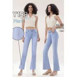 Jeans(D) Genere Jeans Bootcut Donna Estate Made in Cina Quotidiano Colore Unico Standard — foto 1