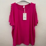 T-Shirt & Top(D) Genere T-Shirt Donna Estate Made in Italia Tempo libero Colore Unico Standard — foto 9
