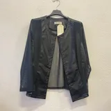 Giacche(D) Genere Giacca di Pelle Giacca Donna Quattro stagioni Made in Italia Quotidiano Colore Unico Standard — foto 4