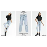 Jeans Slim Fit Donna Primavera/Estate Made in Cina Tempo libero Colore Unico Standard — foto 1