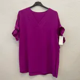 Curvy nome Genere T-shirt Donna Estate Made in Italia Quotidiano Colore Unico Oversize — foto 1