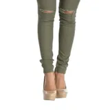 Jeans Slim Fit Donna Primavera/Estate Made in Cina Tempo libero Colore Unico Standard Cerniera lampo — foto 3