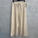 Pantaloni(D) Genere Pantaloni Donna Primavera/Estate Made in Italia Quotidiano Colore Unico Curvy(taglie forti) Lacci — foto 4