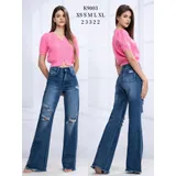 Jeans(D) Genere Jeans Larghi Donna Quattro stagioni Made in Cina Tempo libero Colore Unico Standard — foto 1