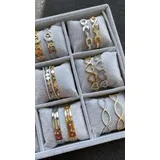 Bracciali 24pz in acciaio rigido SET CON ESPOSITORE — foto 3