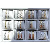 Bracciali 24pz in acciaio rigido SET CON ESPOSITORE — foto 1