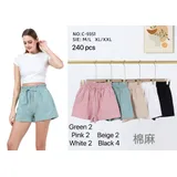 Pantaloni(D) Genere Pantaloni Shorts Donna Estate Made in Cina Quotidiano Colore Unico Curvy(taglie forti) — foto 1