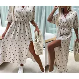 Vestiti Donna Primavera/Estate Made in Italia Quotidiano Vari Colori Standard Cotone — foto 4