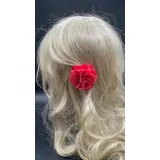 Donna Spilla/molletta capelli stoffa fiore — foto 3