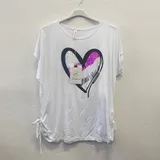 Curvy nome Genere T-shirt Donna Estate Made in Italia Quotidiano Colore Unico — foto 1