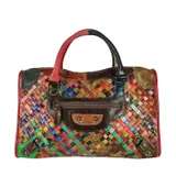 Borsa a Mano Donna Quattro stagioni Made in Italia Quotidiano Vari Colori Cerniera lampo — foto 1
