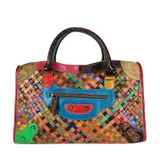 Borsa a Mano Donna Quattro stagioni Made in Italia Quotidiano Vari Colori Cerniera lampo — foto 4