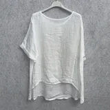 T-Shirt & Top(D) Genere Camicia caftani Donna Estate Made in Italia Tempo libero Colore Unico Curvy(taglie forti) — foto 1