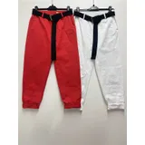 Pantaloni Boyfriend in Cotone con Cintura — foto 4