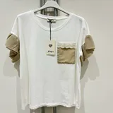 T-Shirt & Top(D) Genere T-Shirt Donna Estate Made in Italia Quotidiano Vari Colori Standard — foto 1