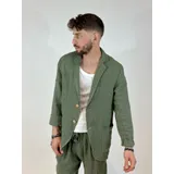 Giacche(U) Uomo Giacca di Jeans Uomo Autunno/Inverno Made in Italia Quotidiano Colore Unico Standard — foto 1