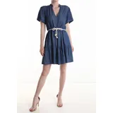 Vestiti Donna Primavera/Estate Made in Italia Quotidiano Colore Unico Standard Tencel — foto 1