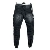 Jeans Slim Fit Uomo Quattro stagioni Made in Cina Quotidiano Colori Casuale Standard — foto 3