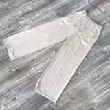 Pantaloni Donna Estate Made in Italia Quotidiano Vari Colori Standard Lacci — foto 1