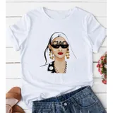 T-Shirt & Top(D) Genere T-Shirt Donna Primavera/Estate Made in Cina Quotidiano Colore Unico Standard — foto 1
