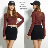 Minigonna Donna Primavera/Estate Made in Cina Quotidiano Colore Unico Standard — foto 1