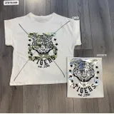 T-Shirt Donna Estate Made in Italia Quotidiano Vari Colori Oversize Stampata — foto 1