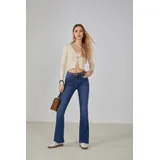 Jeans(D) Genere Jeans Bootcut Donna Quattro stagioni Made in Cina Tempo libero Colore Unico Petite — foto 5