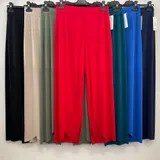 Pantaloni(D) Genere Pantaloni Donna Estate Made in Italia Tempo libero Colore Unico Standard Multicolore elastico — foto 3