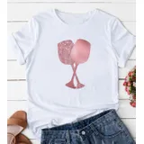 T-Shirt & Top(D) Genere T-Shirt Donna Primavera/Estate Made in Cina Quotidiano Colore Unico Standard — foto 1