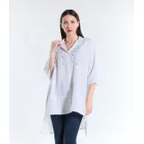 Camicia Camicia Elegante Donna Primavera/Estate Made in India Quotidiano Colore Unico Standard — foto 3