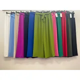 Pantaloni(D) Genere Pantaloni Donna Estate Made in Italia Quotidiano Vari Colori Standard Monocromo elastico — foto 5