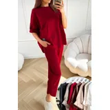 Completo Donna Autunno/Inverno Made in Italia Quotidiano Vari Colori Standard Monocromo — foto 3