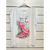 T-Shirt & Top(D) Genere T-Shirt Donna Primavera/Estate Made in Italia Tempo libero Vari Colori Standard — foto 1