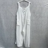 Completo(D) Genere Tuta Jumpsuit Donna Estate Made in Italia Tempo libero Colore Unico Curvy(taglie forti) — foto 4