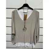 T-Shirt & Top(D) Genere Camicia caftani Donna Primavera/Estate Made in Italia Tempo libero Vari Colori Standard — foto 4