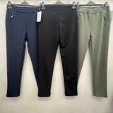Curvy nome Genere Pantaloni Donna Autunno/Inverno Made in Italia Quotidiano Vari Colori Standard Monocromo — foto 3