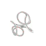 Anello Intrecciato con Strass Quattro stagioni Made in Cina Quotidiano Vari Colori  — foto 5