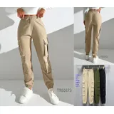 Pantaloni Donna Quattro stagioni Made in Cina Quotidiano Vari Colori Standard Monocromo Lacci — foto 1